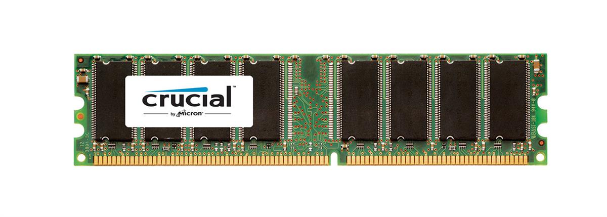 CT523825 Crucial 1GB PC2700 DDR-333MHz non-ECC Unbuffered CL2.5 184-Pin DIMM 2.5V Memory Module