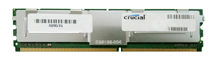 CT102472AF80EQ.72DH1D6 Crucial 8GB PC2-6400 DDR2-800MHZ ECC Fully Buffered CL5 240-Pin DIMM Quad Rank Memory Module