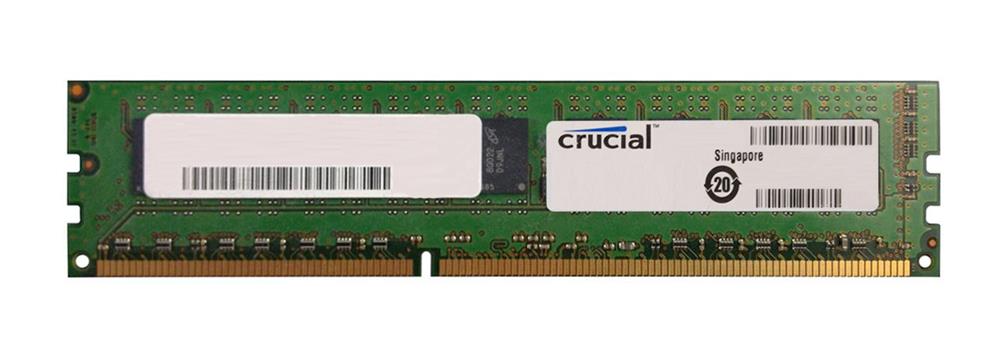 CT12872BA1067.9SFD Crucial 1GB PC3-8500 DDR3-1066MHz ECC Unbuffered CL7 240-Pin DIMM Single Rank Memory Module