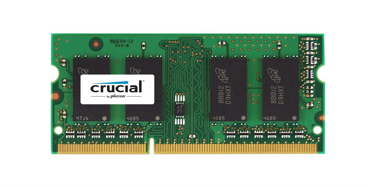 CT12864BC1339.8FF Crucial 1GB PC3-10600 DDR3-1333MHz non-ECC Unbuffered CL9 204-Pin SoDimm Single Rank Memory Module