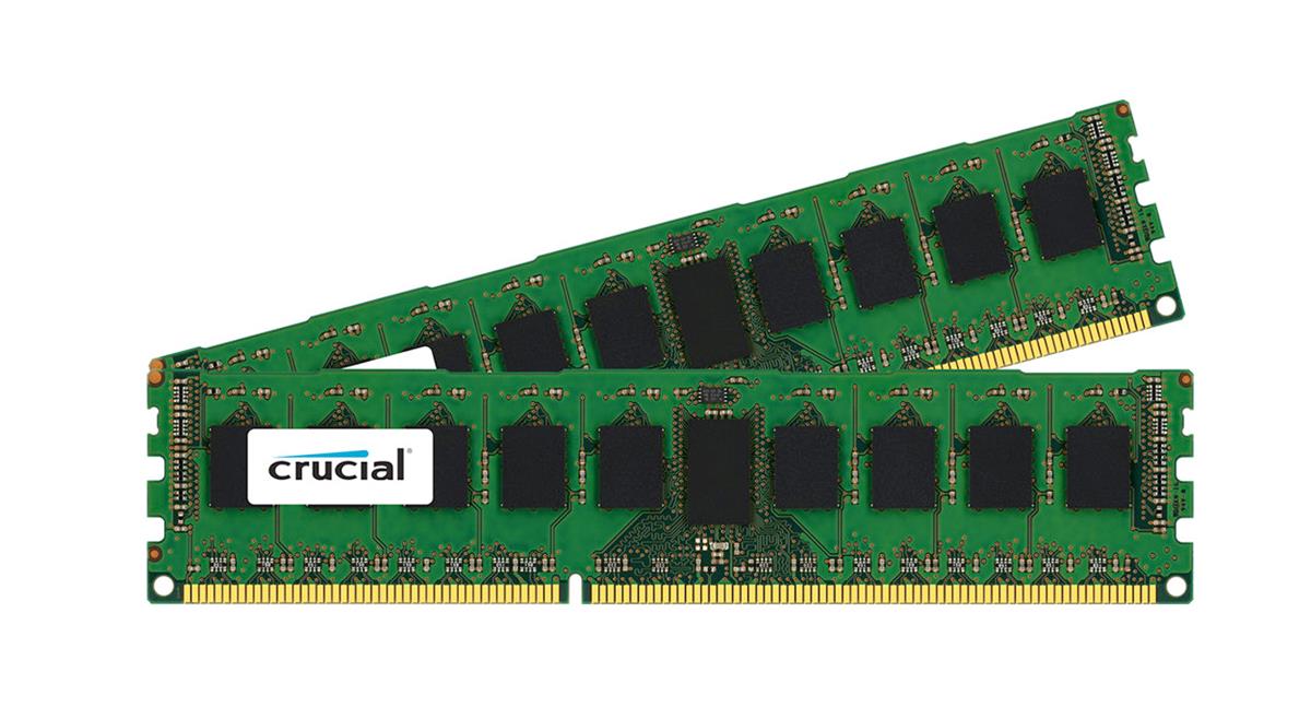 CT2713602 Crucial 16GB Kit (2 X 8GB) PC3-10600 DDR3-1333MHz ECC Registered CL9 240-Pin DIMM 1.35V Low Voltage Single Rank Memory for HP ProLiant BL465c G7 Server Blade Blade