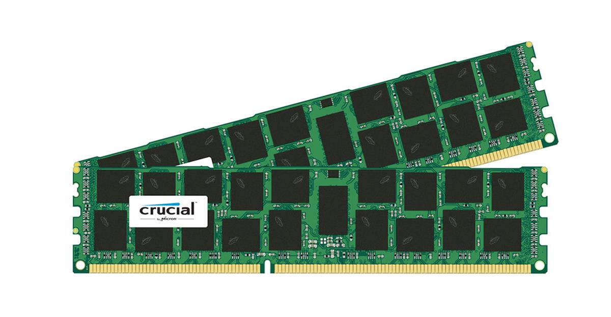 CT2283932 Crucial 32GB Kit (2 X 16GB) PC3-10600 DDR3-1333MHz ECC Registered CL9 240-Pin DIMM 1.35V Low Voltage Quad Rank Memory for IBM System x3620 M3