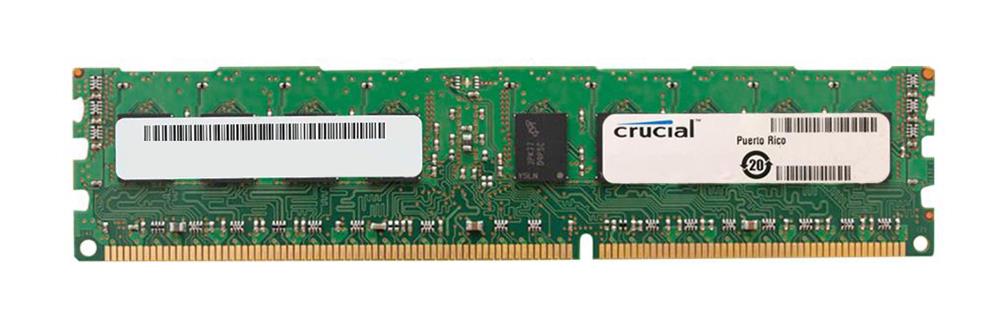 CT4G3ERVLS41339 Crucial 4GB PC3-10600 DDR3-1333MHz Registered ECC CL9 240-Pin DIMM 1.35V Low Voltage Single Rank Memory Module