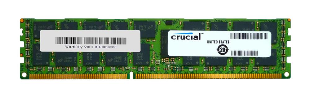 CT102472BV160B Crucial 8GB PC3-12800 DDR3-1600MHz Registered ECC CL11 240-Pin DIMM Dual Rank Memory Module