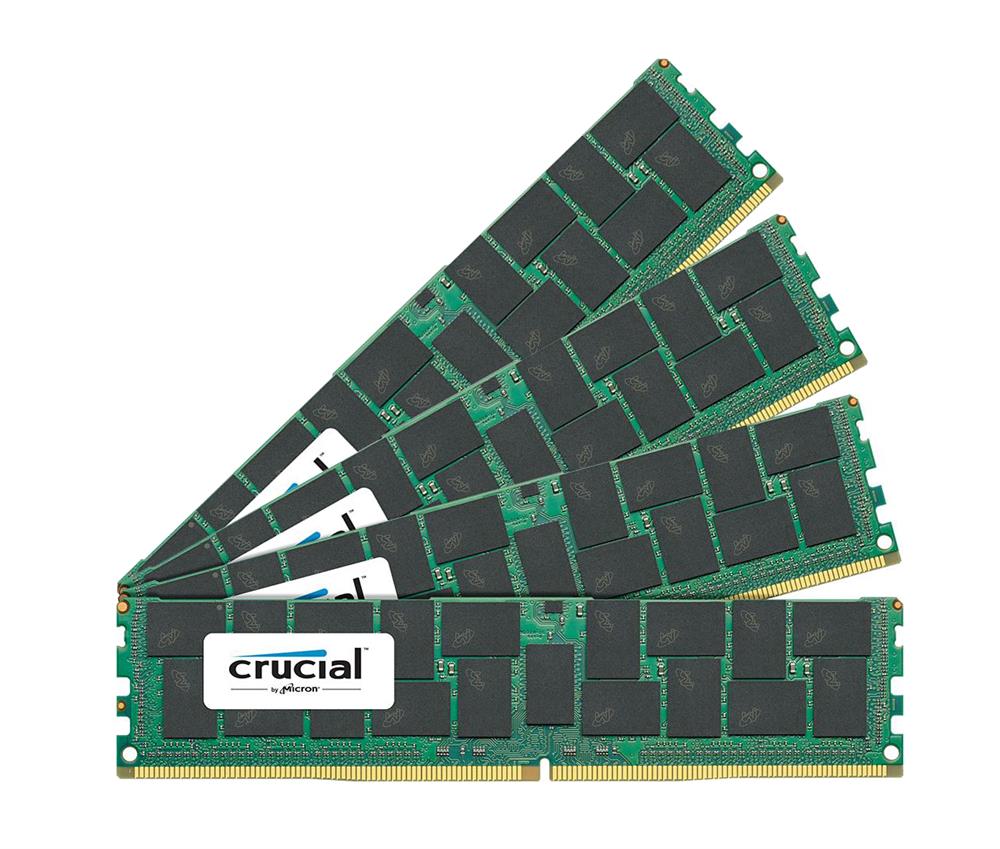 CT6338455 Crucial 128GB Kit (4 X 32GB) PC4-17000 DDR4-2133MHz Registered ECC CL15 288-Pin LRDIMM Quad Rank Memory for Supermicro SuperServer 1028U-TNRT+