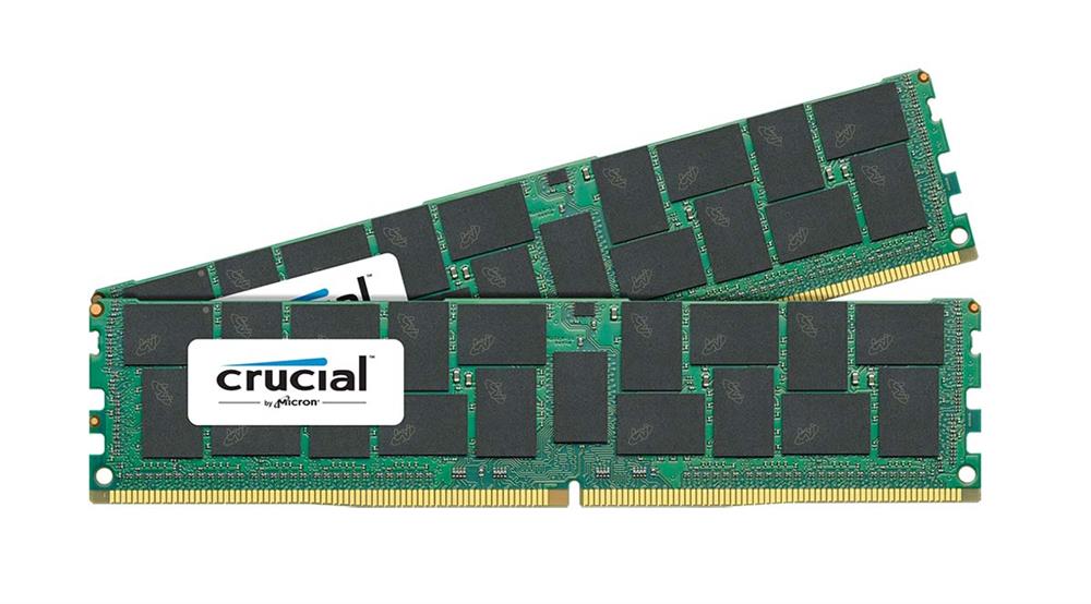 CT6276140 Crucial 64GB Kit (2 X 32GB) PC4-17000 DDR4-2133MHz Registered ECC CL15 288-Pin LRDIMM Quad Rank Memory for Supermicro SuperServer 6028R-TDWNR