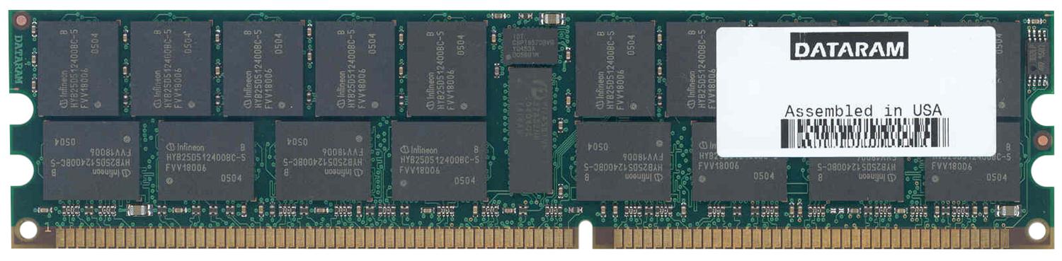 GRHC8000/8GB Dataram 8GB Kit (2 X 4GB) PC2100 DDR-266MHz Registered ECC CL2.5 184-Pin DIMM 2.5V Dual Rank Memory For HP Workstation C8000
