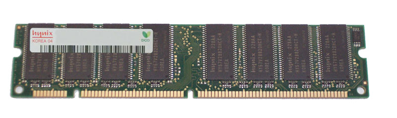 HYM72V32636BT8R-H Hynix 256MB PC133 133MHz non-ECC Unbuffered CL3 168-Pin DIMM Memory Module