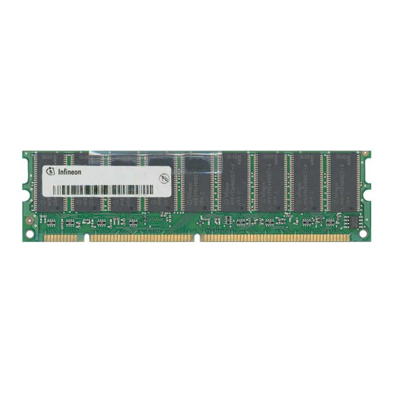 HYS72V64220GU-7-D Infineon 512MB PC133 133MHz ECC Unbuffered 168-Pin DIMM Memory Module