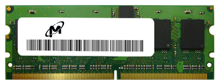 MT18HVS25672PKY-53E Micron 2GB PC2-4200 DDR2-533MHz ECC Registered CL4 244-Pin Mini-DIMM Very Low Profile (VLP) Dual Rank Memory Module
