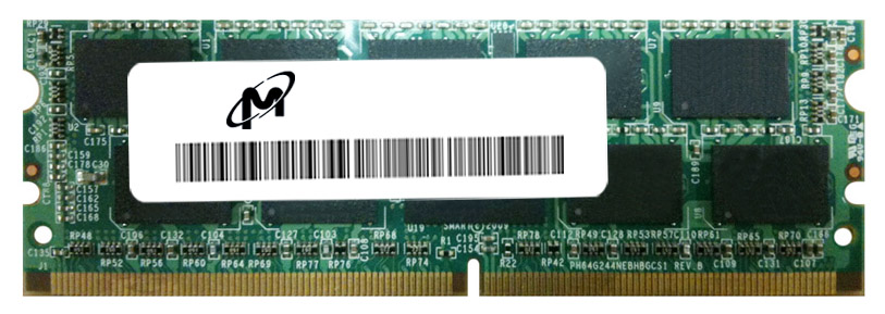 MT18JSF51272PKIZ-1G4 Micron 4GB PC3-10600 DDR3-1333MHz ECC Registered CL9 244-Pin Mini-DIMM Dual Rank Memory Module