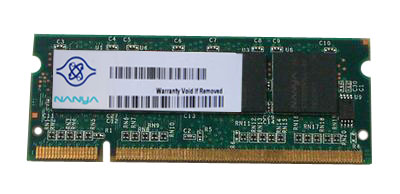 NT256D64SH8BAGM-5T Nanya 256MB PC3200 DDR-400MHz non-ECC Unbuffered CL3-3-3 200-Pin SoDimm Memory Module