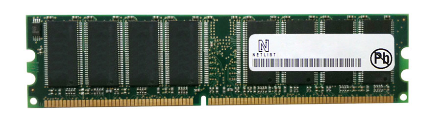 NL92564D12082-D27 NetList 2GB PC2100 DDR-266MHz non-ECC Unbuffered CL2.5 184-Pin DIMM Dual Rank Memory Module