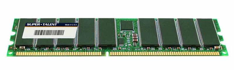 D32PA56A Super Talent 256MB PC3200 DDR-400MHz Registered ECC CL3 184-Pin DIMM 2.5V Memory Module