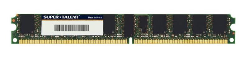 T667RL1G8 Super Talent 1GB PC2-5300 DDR2-667MHz ECC Registered CL5 240-Pin DIMM Very Low Profile (VLP) Memory Module