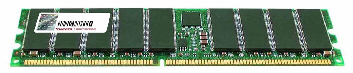 TS512MDR72V4T Transcend 4GB PC3200 DDR-400MHz Registered ECC CL3 184-Pin DIMM 2.5V Memory Module