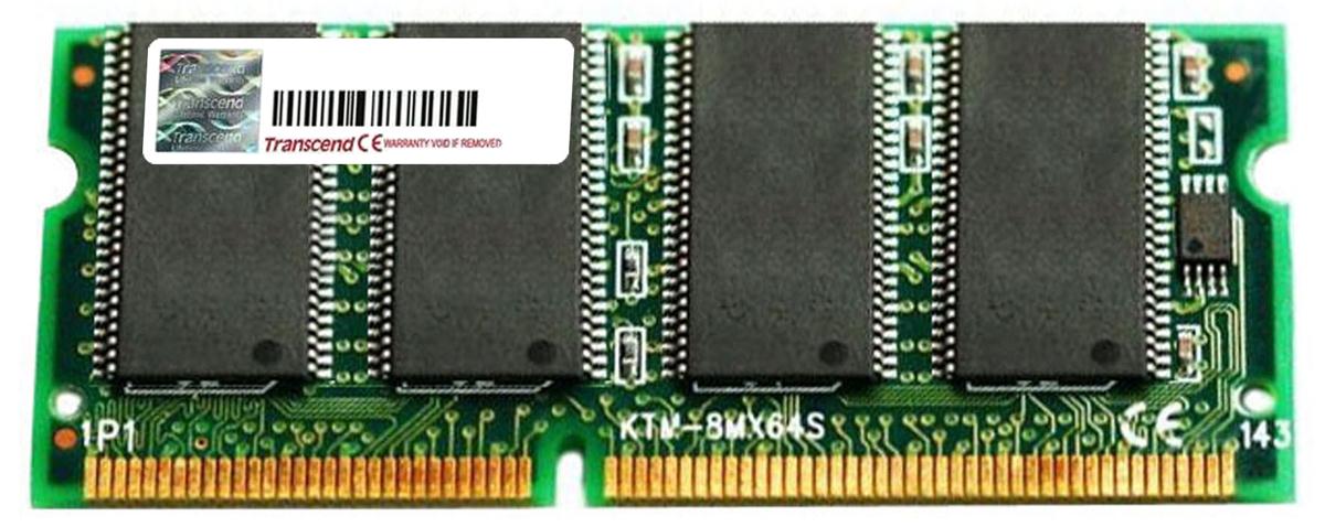TS256MXE256A Transcend 256MB PC133 133MHz non-ECc Unbuffered 144-Pin SoDimm Memory Module for Xerox 8400