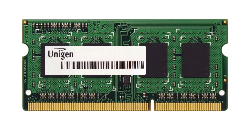 UG10U6400P8SU-9AF Unigen 8GB PC3-8500 DDR3-1066MHz Unbuffered CL7 204-Pin SoDimm Dual Rank Memory Module