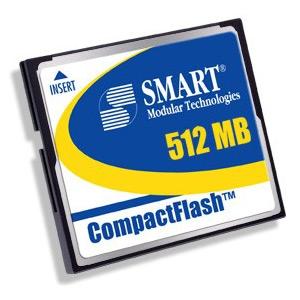 SM9FLACF512-C Smart 512MB CompactFlash (CF) Memory Card