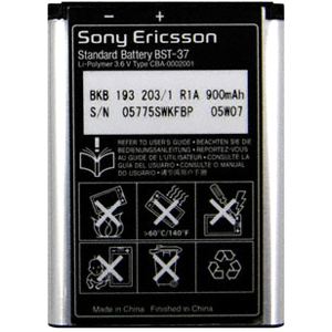 BST37 Sony Mobile BST-37 Cell Phone Battery Lithium Polymer (Li-Polymer) 900mAh 3.6V DC (Refurbished)
