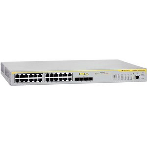 AT-9424T/POE-10 Allied Telesis 24-Ports 10/ 100/ 1000Base-T Managed Basic Layer 3 Switch With 4 Combo SFP Bays (Refurbished)