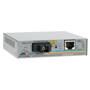 AT-FS238A/1-60 Allied Telesis AT-FS238A/1 Fast Ethernet Media Converter 1 x RJ-45 1 x SC 10/100Base-TX 100Base-FX External Rack-mountable