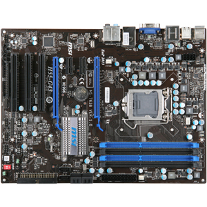 H55-G43 MSI Socket LGA 1156 Intel H55 Chipset Core i7 / i5 / i3 / Pentium Processors Support DDR3 4x DIMM 6x SATA 3.0Gb/s ATX Motherboard (Refurbished)