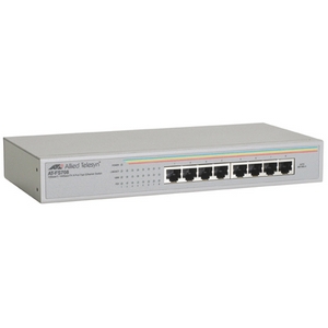 AT-FS708-50 Allied Telesis AT-FS708 8-Ports 10/100Base-TX Unmanaged Fast Ethernet Switch (Refurbished)