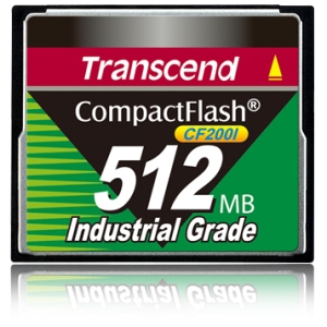 TS512MCF200I Transcend Industrial Series 512MB 200x CompactFlash (CF) Memory Card