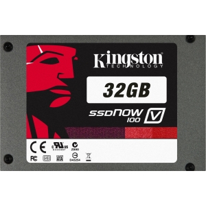 SV100S2/32GBK Kingston SSDNow V100 Series 32GB MLC SATA 3Gbps 2.5-inch Internal Solid State Drive (SSD)
