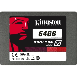 SV200S37A/64GBK Kingston SSDNow V200 Series 64GB MLC SATA 6Gbps 2.5-inch Internal Solid State Drive (SSD)