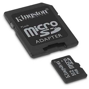 SDC/512KR Kingston 512MB microSD Flash Memory Card Compatible with Motorola and BenQ Phones