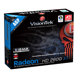 VT26XT512AGP VisionTEK 512MB Radeon HD 2600XT AGP 8x Graphics Adapter