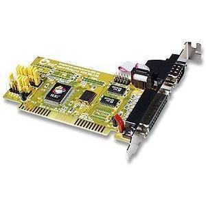 JJ-A21012 SIIG IO1809 Serial/Parallel Combo Adapter 2 x 9-pin DB-9 Male RS-232 Serial, 1 x 25-pin DB-25 Female IEEE 1284 Parallel