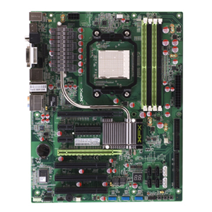 MDA72P7509 XFX Socket AM2+/AM2 Nvidia nForce 750a Chipset AMD Phenom II X4/ Phenom II X3/ Phenom X4/ Phenom X3/ AMD Athlon X2 Dual-Core/ Athlon FX/ Athlon/ AMD Sempron Processors Support DDR2 4x DIMM 6x SATA 3.0Gb/s ATX Motherboard (Refurbished)