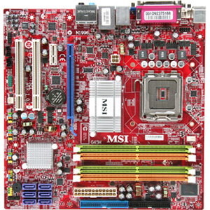 G45M-FD MSI Socket LGA 775 Intel G45 Chispet Core2 Extreme / Core2 Quad / Core2 Duo Processors Support DDR2 4x DIMM 6x SATA 3.0Gb/s Micro ATX Motherboard (Refurbished)
