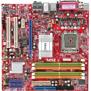 G45M-FD MSI Socket LGA 775 Intel G45 Chispet Core2 Extreme / Core2 Quad / Core2 Duo Processors Support DDR2 4x DIMM 6x SATA 3.0Gb/s Micro ATX Motherboard (Refurbished)
