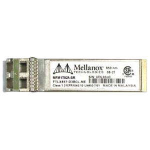 MFM1T02A-SR Mellanox 10.3Gbps 10GBase-SR Multi-mode Fiber 300m 850nm Duplex LC Connector SFP+ Transceiver Module with DOM