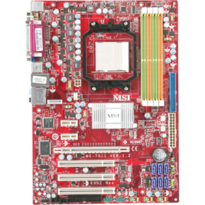7511-010 MSI Socket AM2+ Nvidia GeForce 8200 Chipset AMD Phenom X4/ Phenom X3/ AMD Athlon 64 X2/ Athlon 64 FX/ Athlon 64 Processors Support DDR2 4x DIMM 6x SATA2 3.0Gb/s ATX Motherboard (Refurbished)