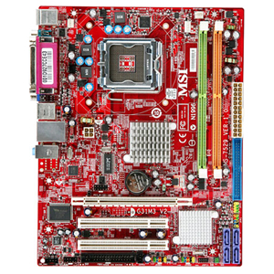 7529-040 MSI G31M3-F Socket LGA 775 Intel G31 + ICH7 Chipset Pentium 4/ Pentium D/ Core 2 Duo/ Core 2 Quad/ Pentium Dual Core/ Celeron 400 Sequence/ Celeron Dual Core Processors Support DDR2 2x DIMM 4x SATA 3.0Gb/s Micro-ATX Motherboard (Refurbished)