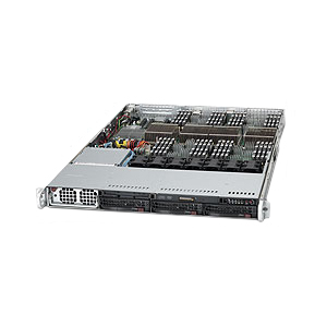SYS-8016B-TF Supermicro SuperServer 8016B-TF Barebone System - 1U Rack-mountable - Intel 7500 Chipset - 4 x Processor Support - Black (Refurbished)