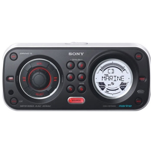 CDXHS70MW Sony Xplod CDX-HS70MW Marine CD/MP3 Player 92 W RMS iPod/iPhone Compatible Single DIN LCD Display CD-RW CD-DA, MP3, WMA, AAC, ATRAC AM, FM 18, 12 x FM, AM Preset Auxiliary Input