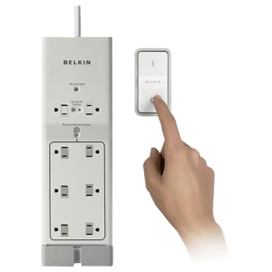 F7C01008Q Belkin Conserve Switch 8-Outlets Surge Suppressor Receptacles: 8 1 kJ