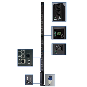 PDUMV32HVNET Tripp Lite Switched Metered 24-Outlets PDU 24 Zero U Vertical Rackmount (Refurbished)