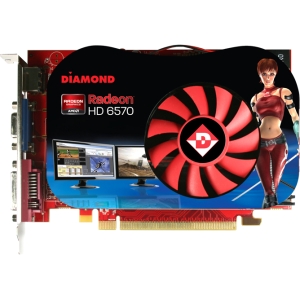6570PE31GSB Diamond ATI Radeon HD 6570 1GB DDR3 128-Bit PCI-Express 2.1 x16 Video Graphics Card