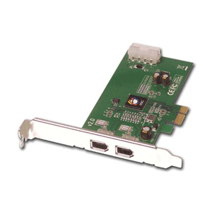 NN-E20012-S2 SIIG Firewire 2 Port PCIE Rohs (1394a) Pci Express X1 Ca