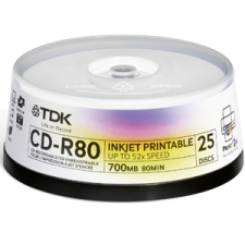 TDK Media ZCD-R80TWHCB50