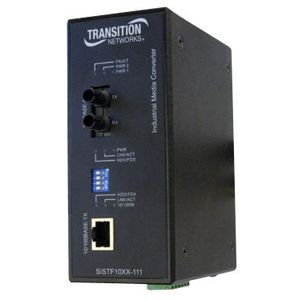 SISTF1014-111-LR Transition Networks Industrial Fast Ethernet to Fiber Media Converter