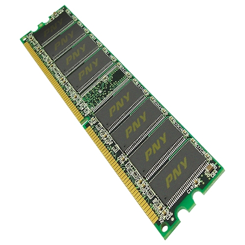D512MPC35VTO-SLV PNY 512MB PC3500 DDR-433MHz CL2.5 184-Pin DIMM Memory Module