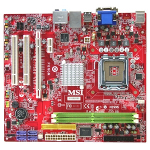7366-010 MSI P6NGM-FD Socket LGA 775 Nvidia GeForce 7100 + nForce 630i Chipset Core 2 Duo/ Core 2 Quad/ Pentium 4 Extreme Edition/ Pentium Extreme Edition/ Pentium 4/ Pentium D Processors Support DDR2 2x DIMM 4x SATA 3.0Gb/s Micro-ATX Motherboard (Refurbished)